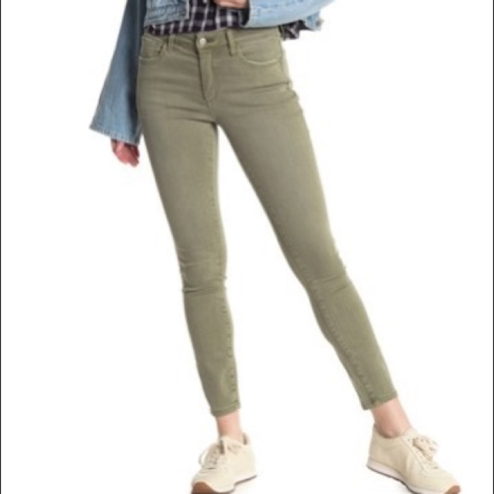 ❤️ Joe's Jeans Mid Rise Ankle Skinny Crop Jeans Dried Basil